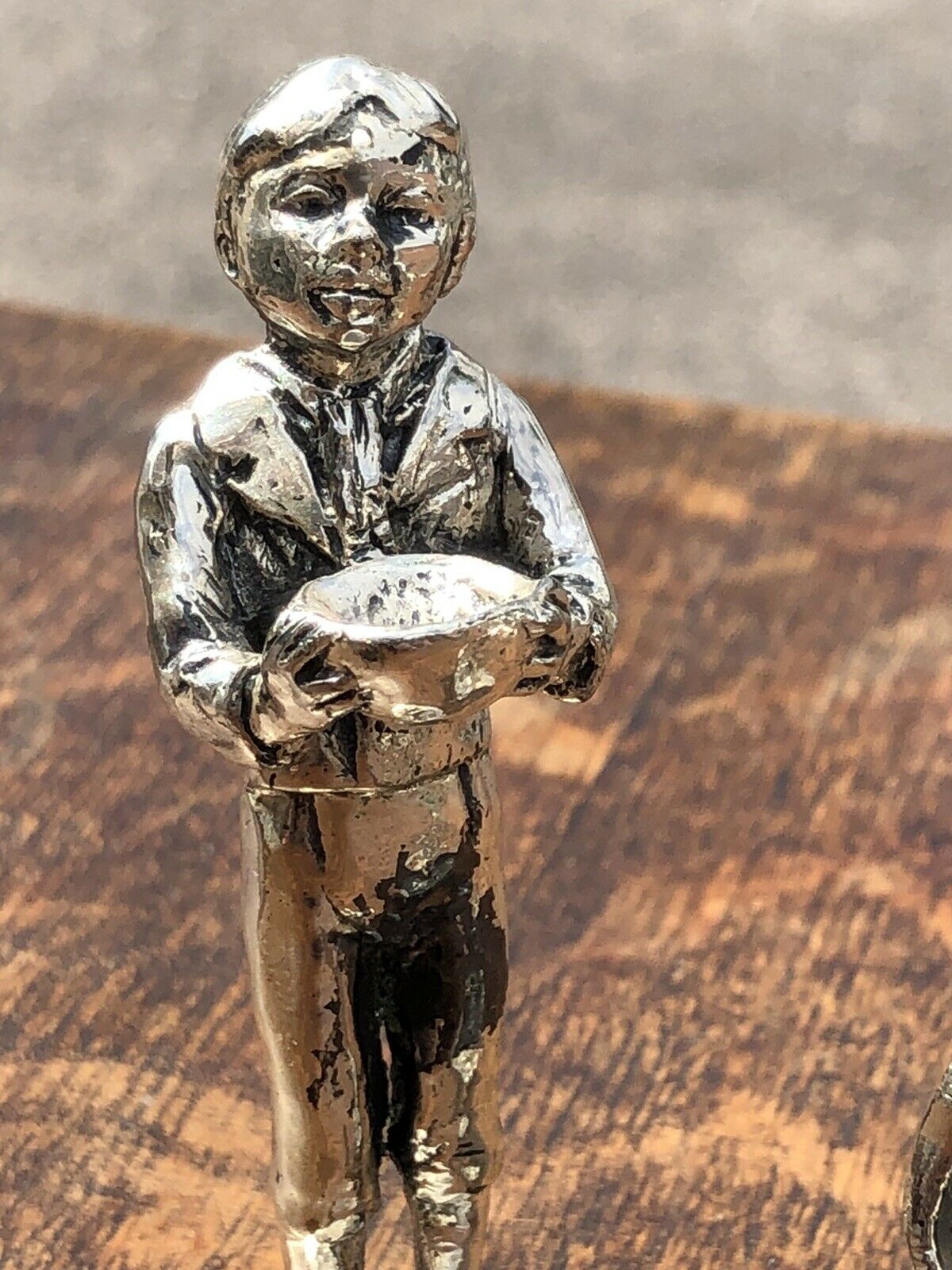 Silver Plate Figures. East End Street Boys. Highly Detailed Figures.