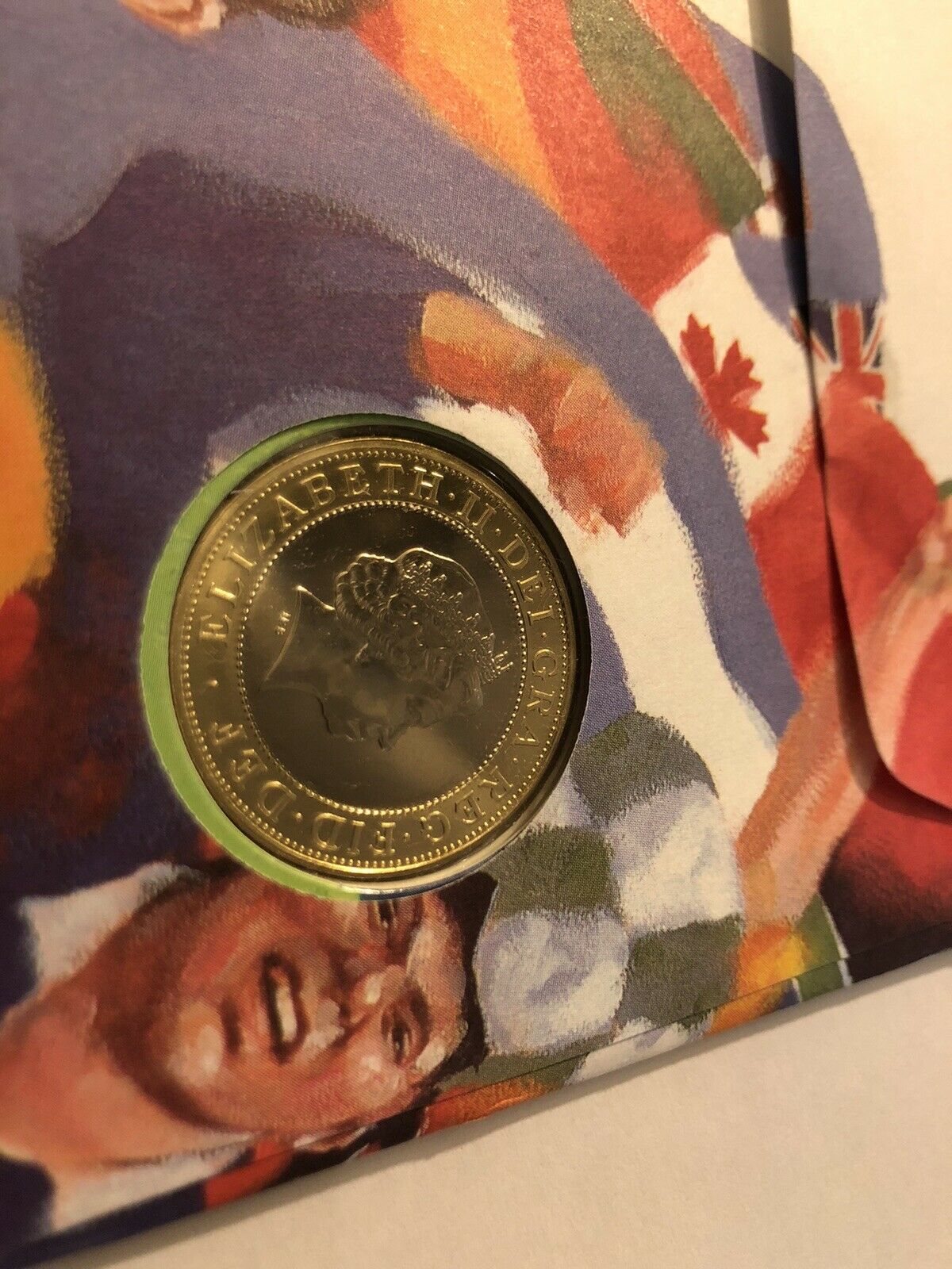 Coin First Day Cover. Rugby World Cup, Wales, October 1999