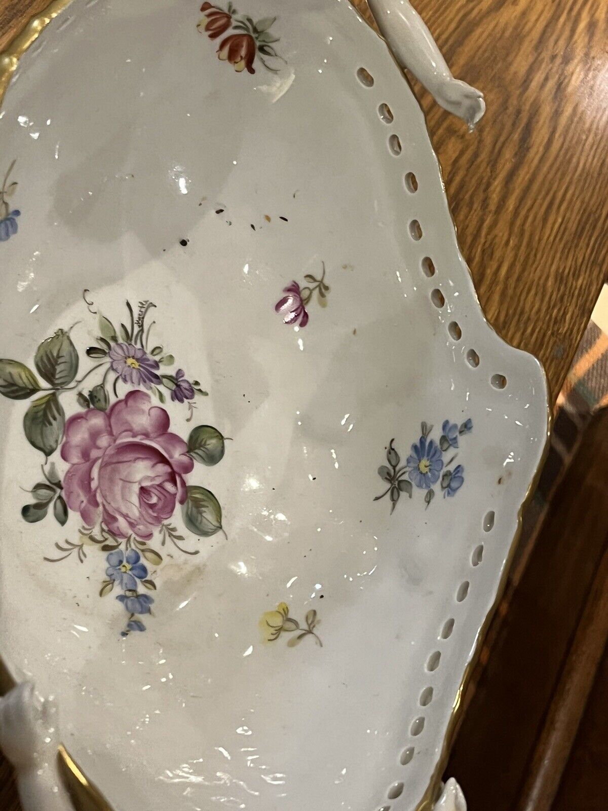Porcelain Centrepiece, Fruit Bowl.