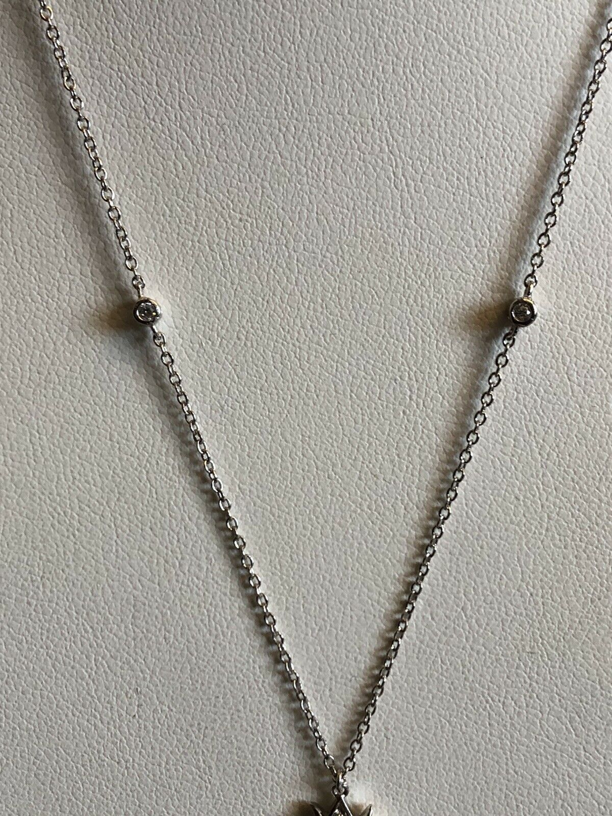 Vintage Silver 925 Cubic Zirconia Necklace