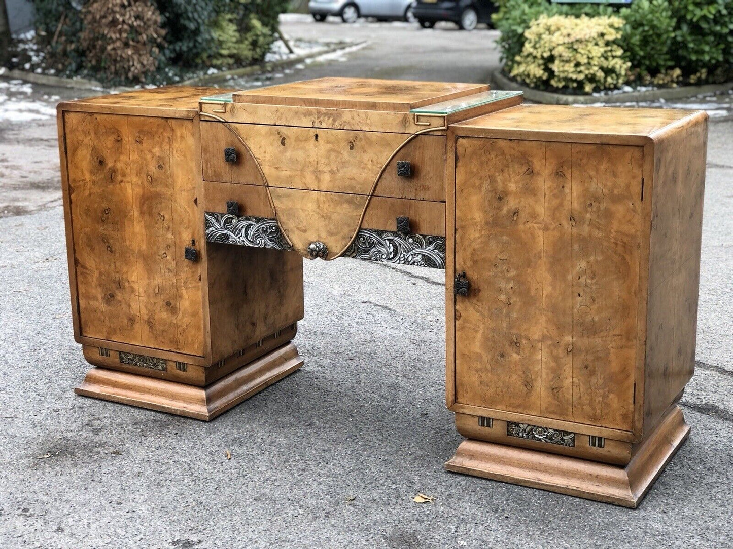 Art Deco Walnut Sideboard.