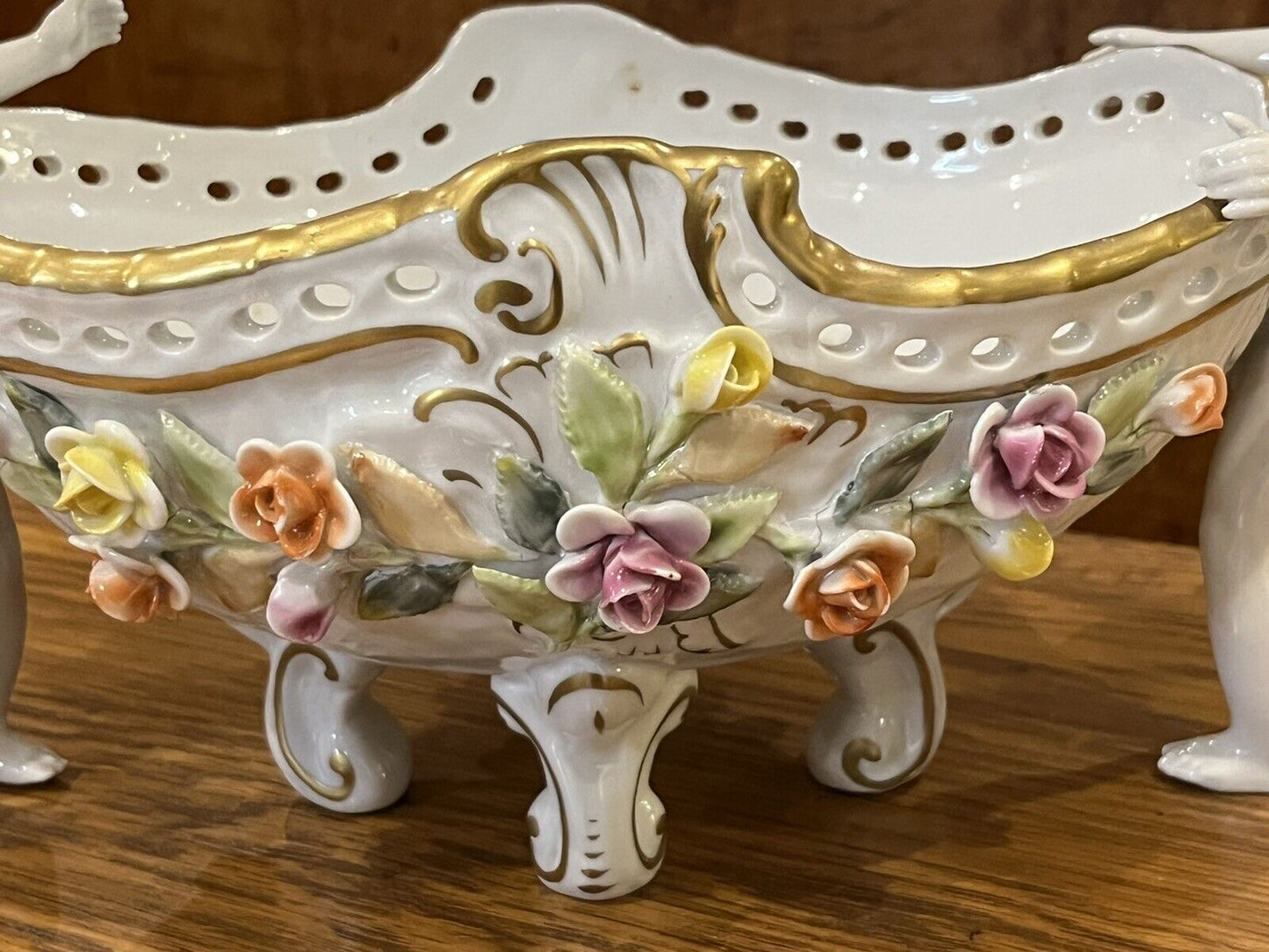 Porcelain Centrepiece, Fruit Bowl.