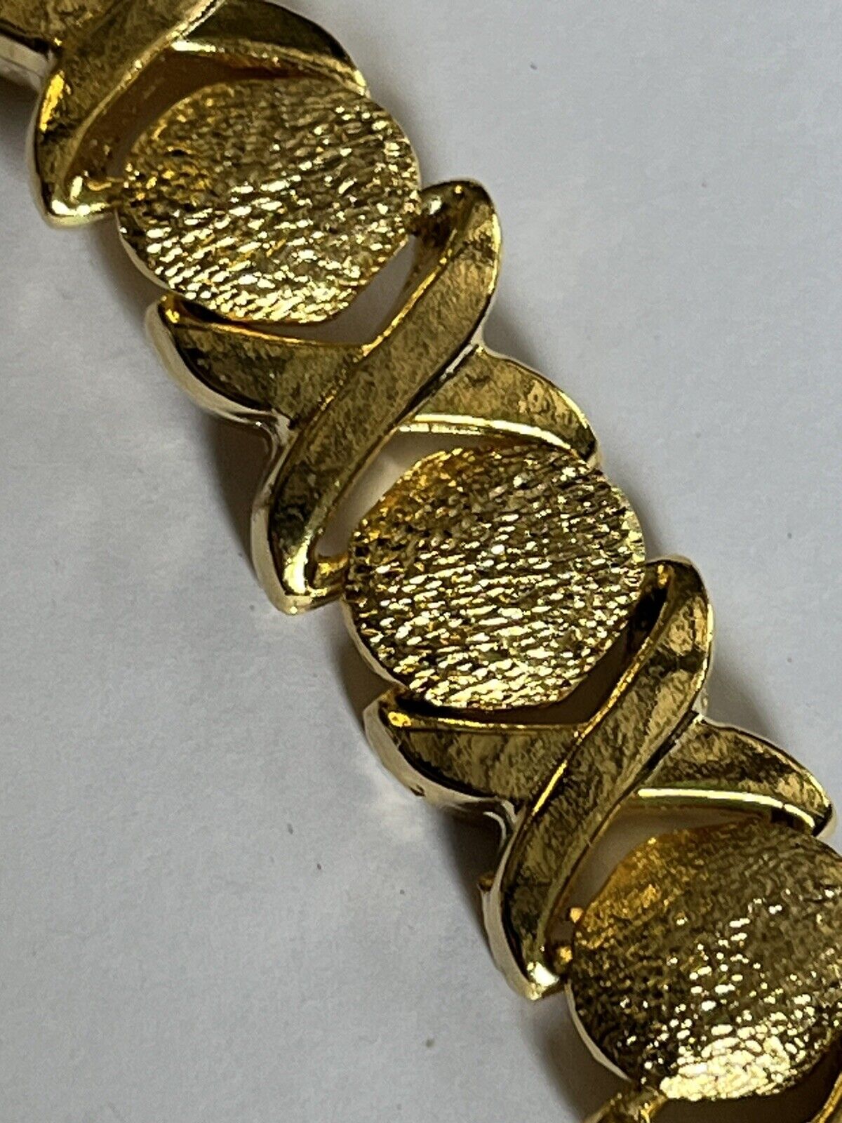 Vintage 1980s Gold Plated Link Bracelet