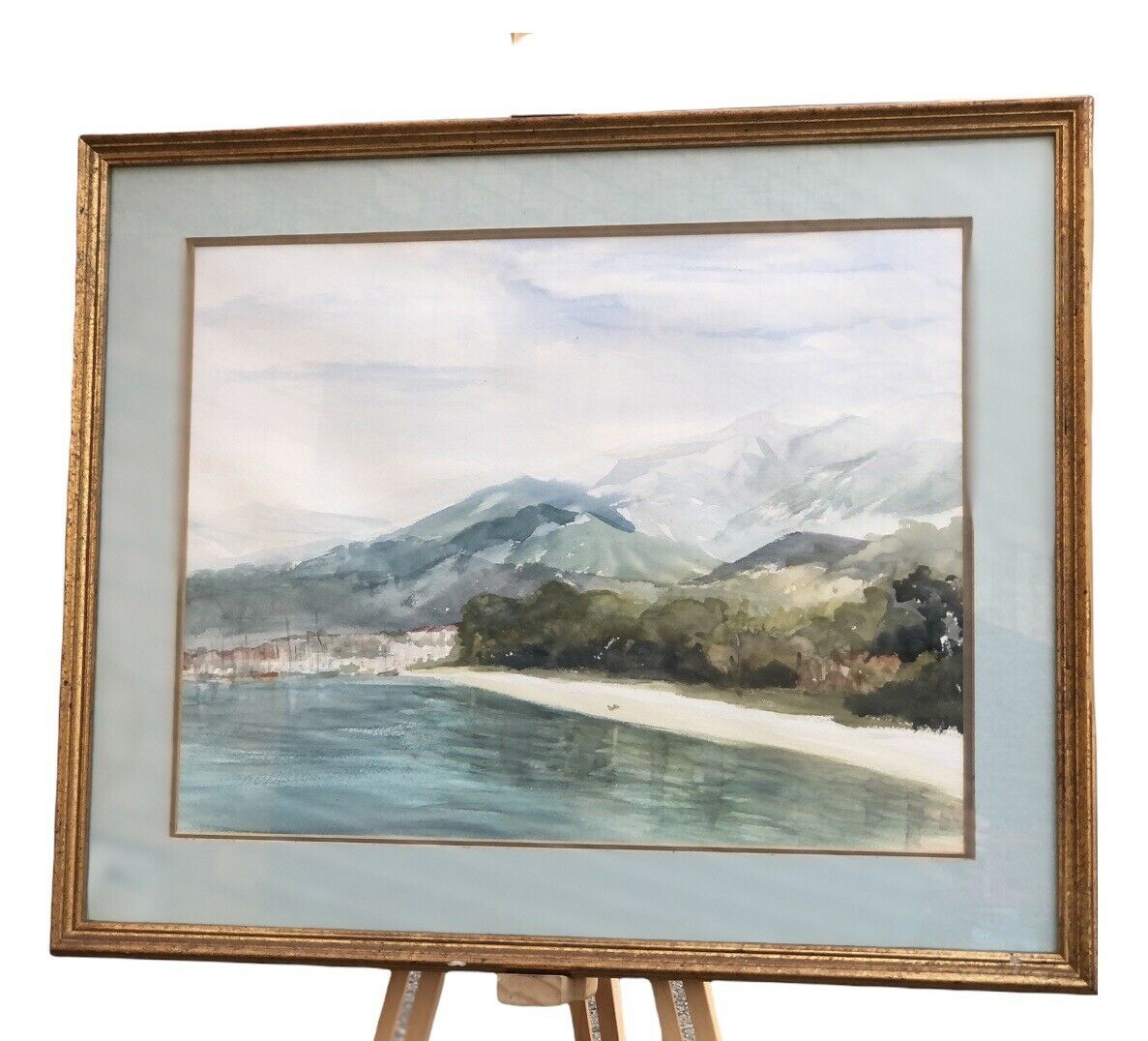 Coastal Framed Watercolour