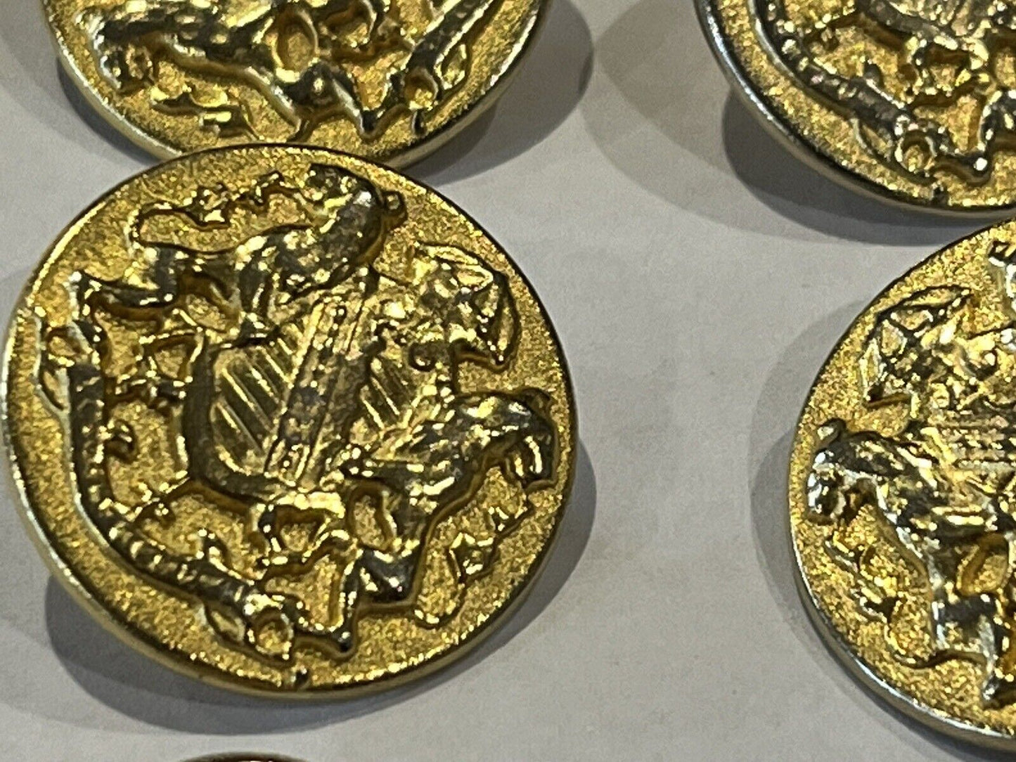 Set Of Old Family Crested Buttons