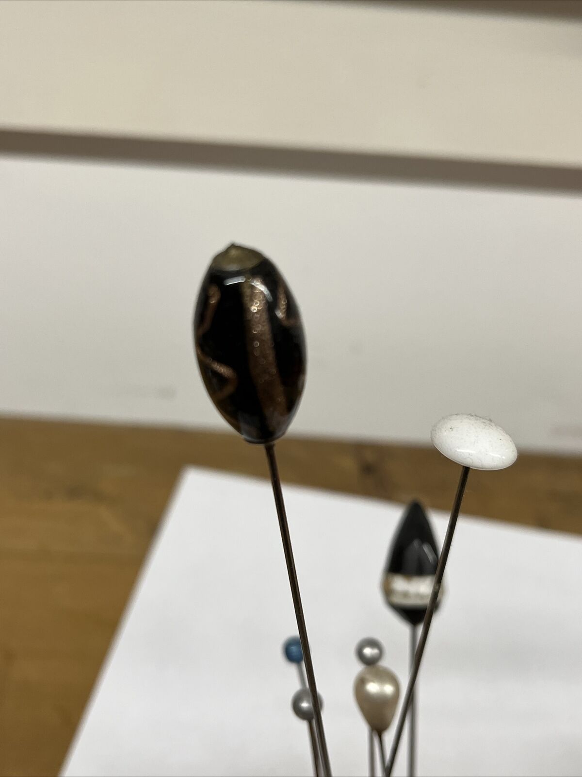 Hat Pin Collection On Cushion