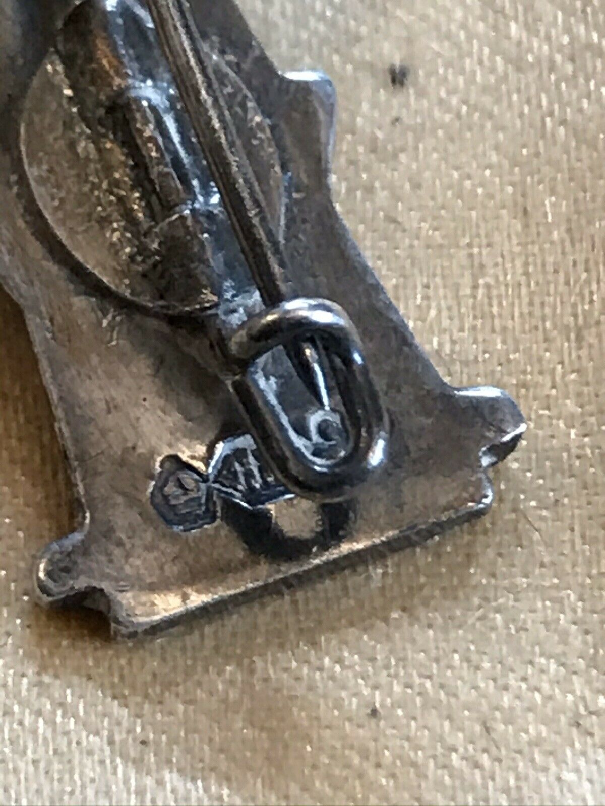 Vintage Old Silver Windmill Brooch