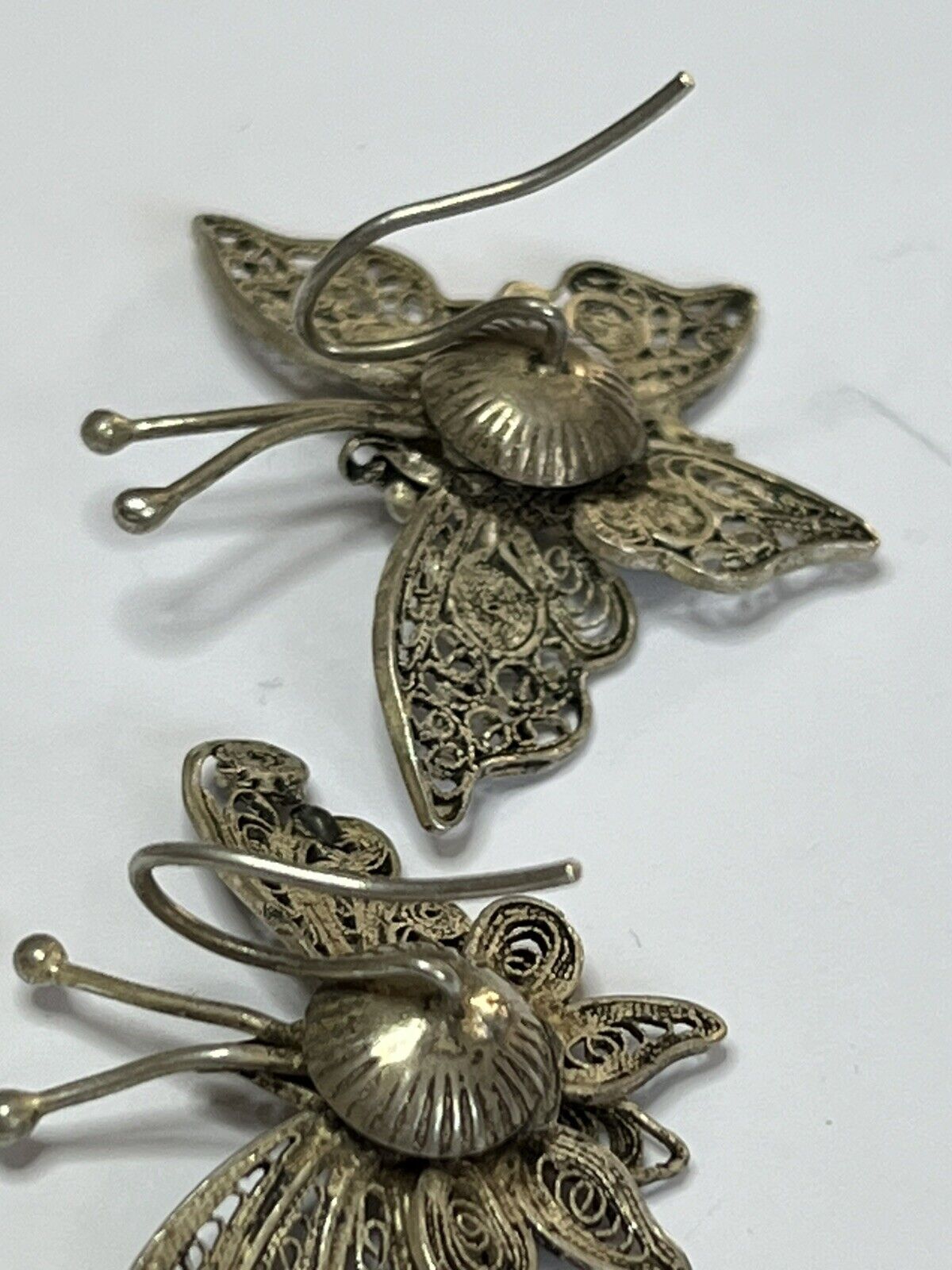 Vintage Filigree Butterfly Earrings