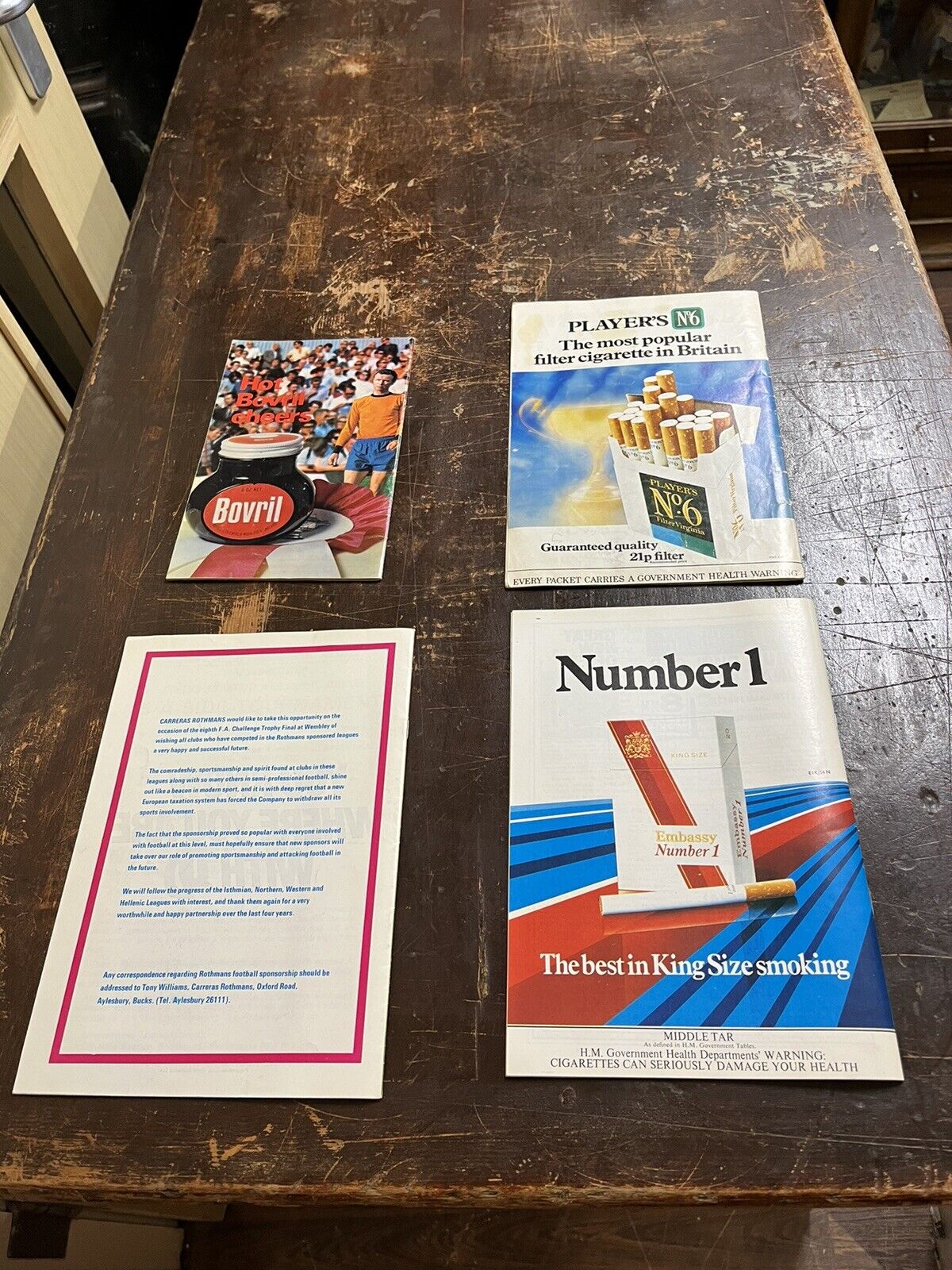 Collection Of Cup Final Programmes