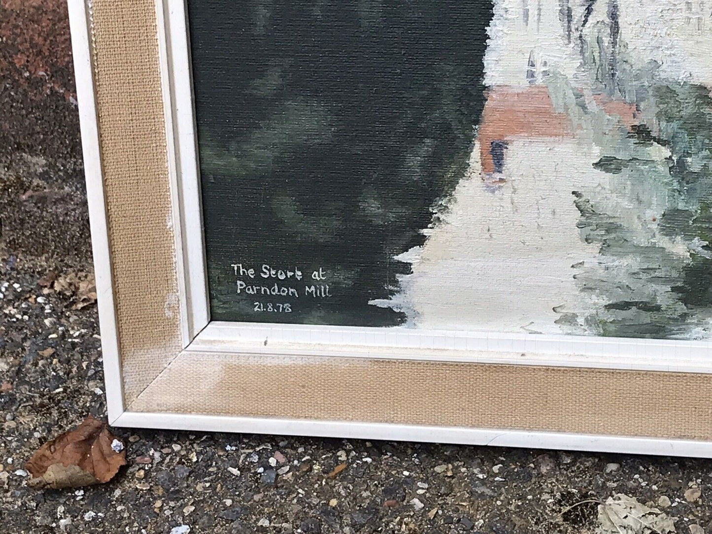 Original Painting Of “The Stort, Parndon Hill, 1978 By Andy Anderson