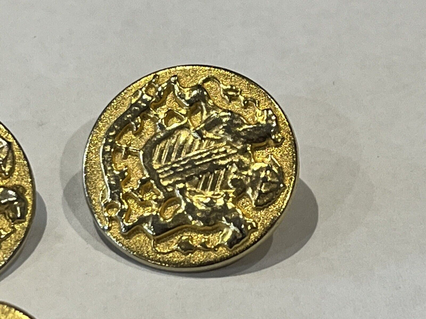 Set Of Old Family Crested Buttons