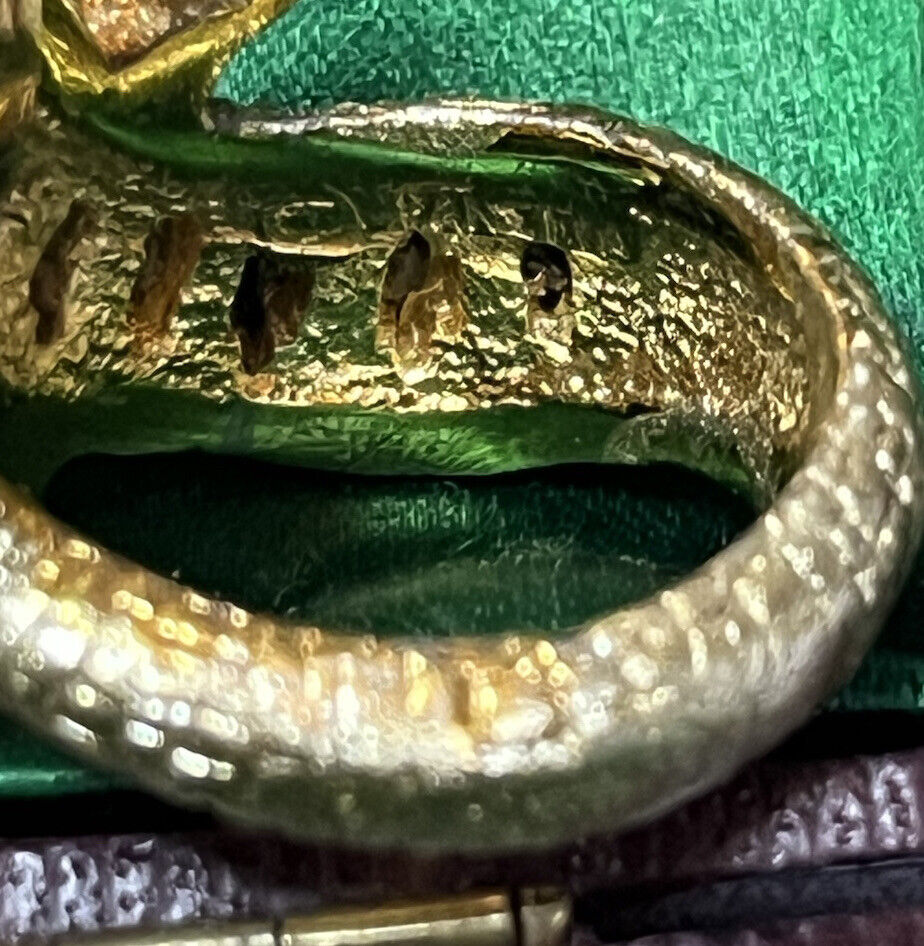 Vintage 50s/60s Panetta Rare Lizard Ring