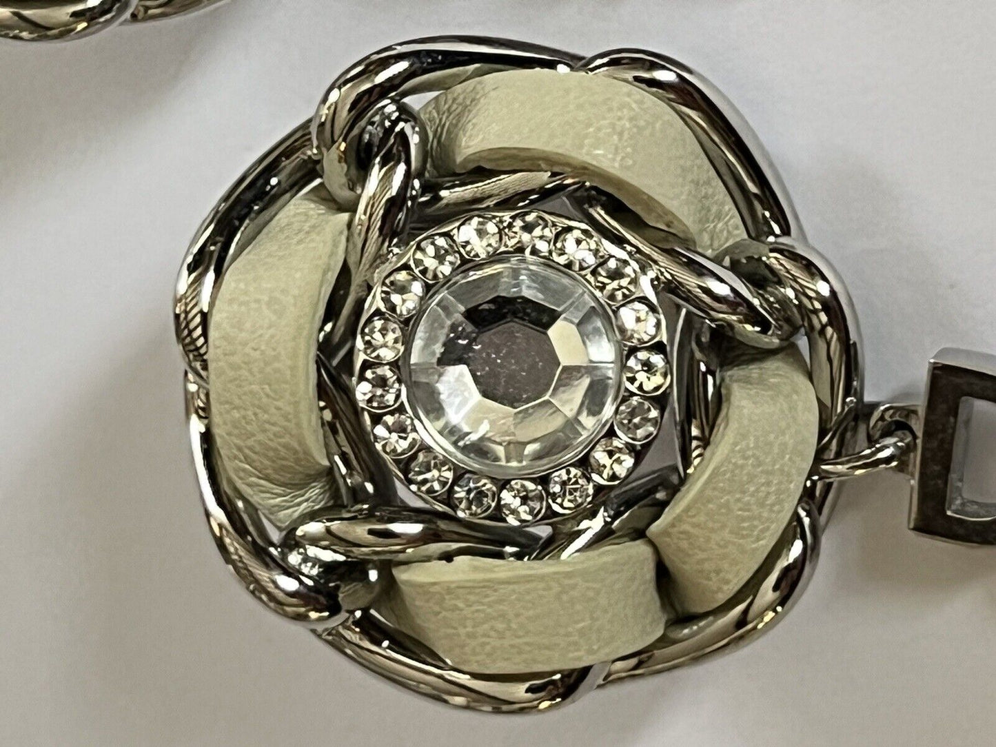 Dolce And Gabbana Signed Drop Diamanté Earrings