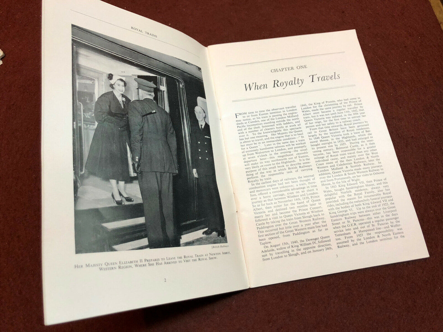 Royal Trains Booklet