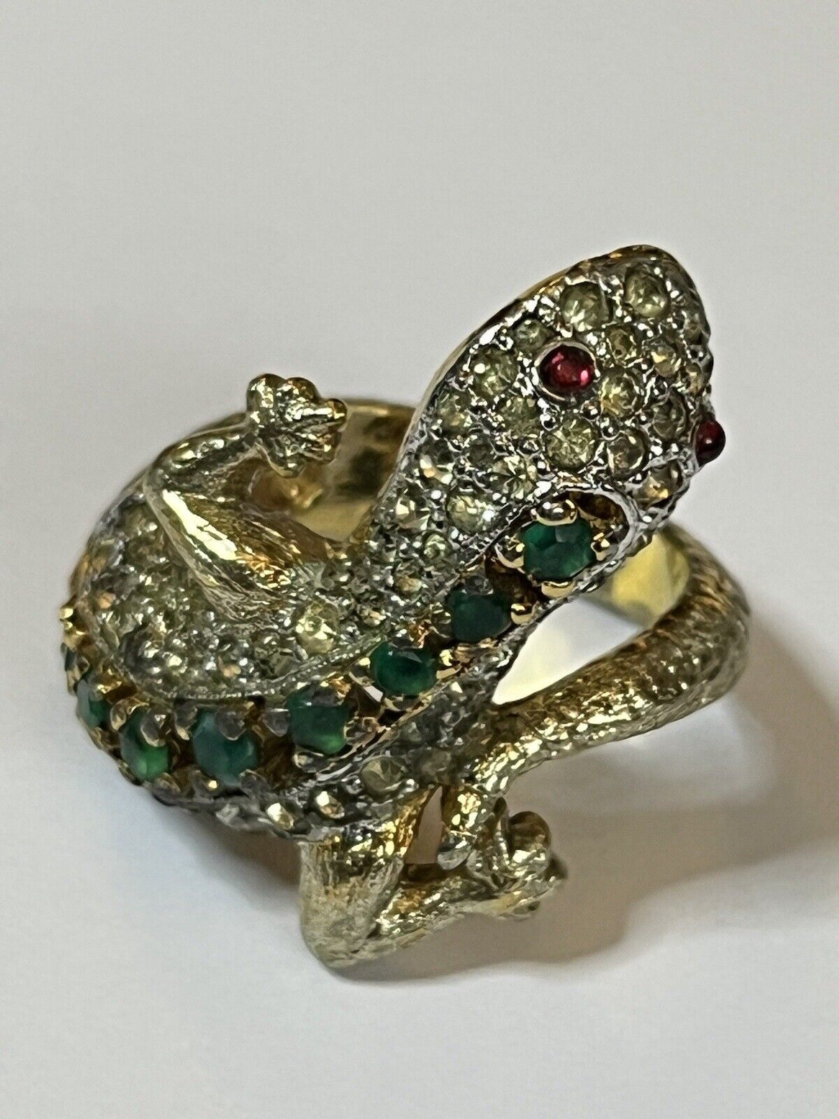 Vintage 50s/60s Panetta Rare Lizard Ring