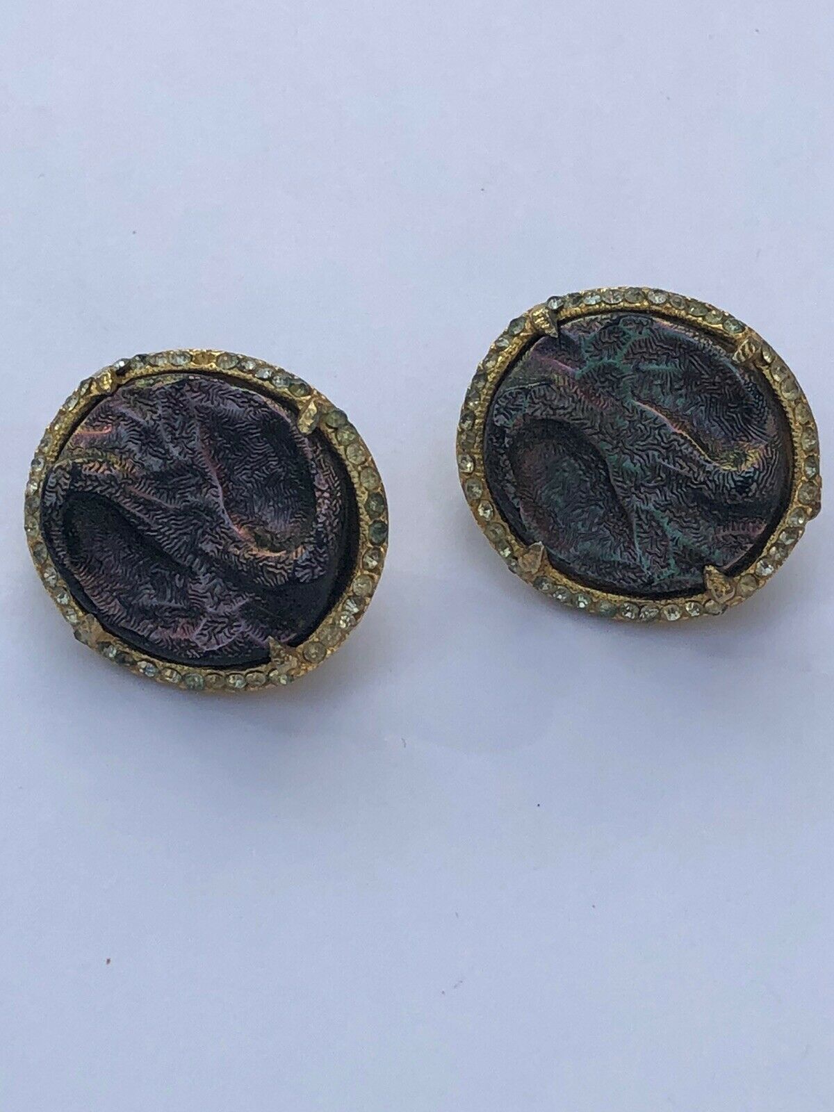 Vintage Hobe Signed Clip On Earrings