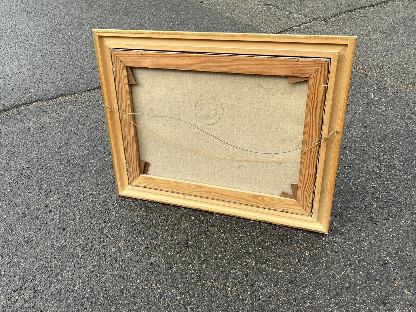 On Canvas, Signed Picture in Gilt Frame