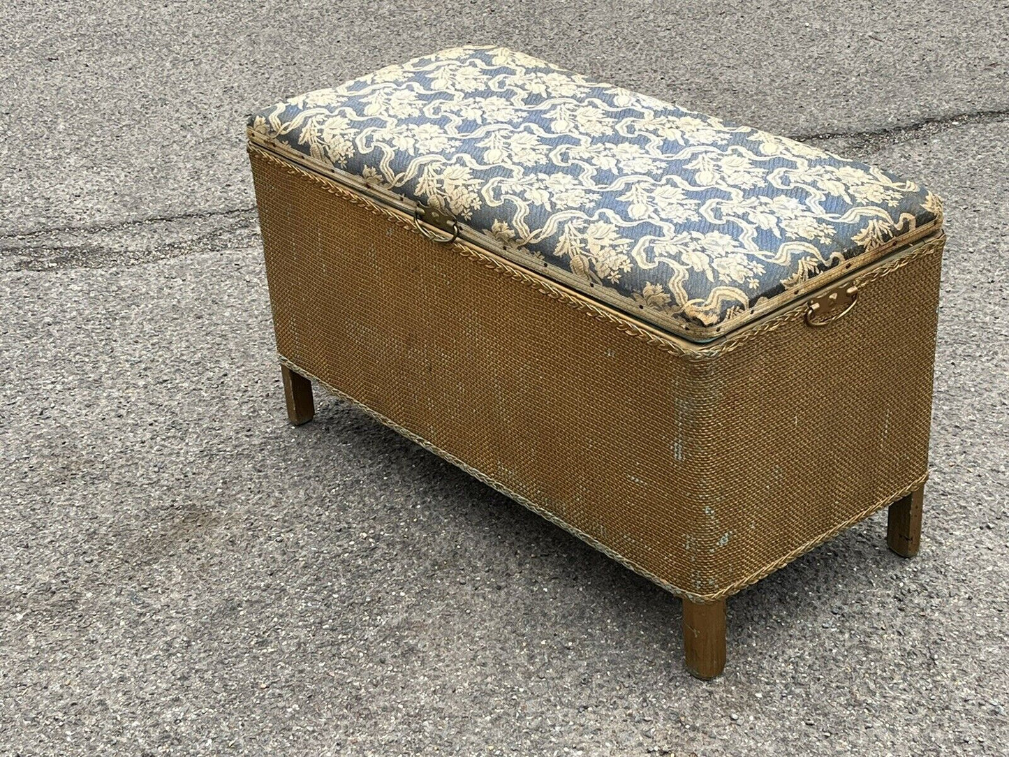 Lloyd Loom Blanket Box.