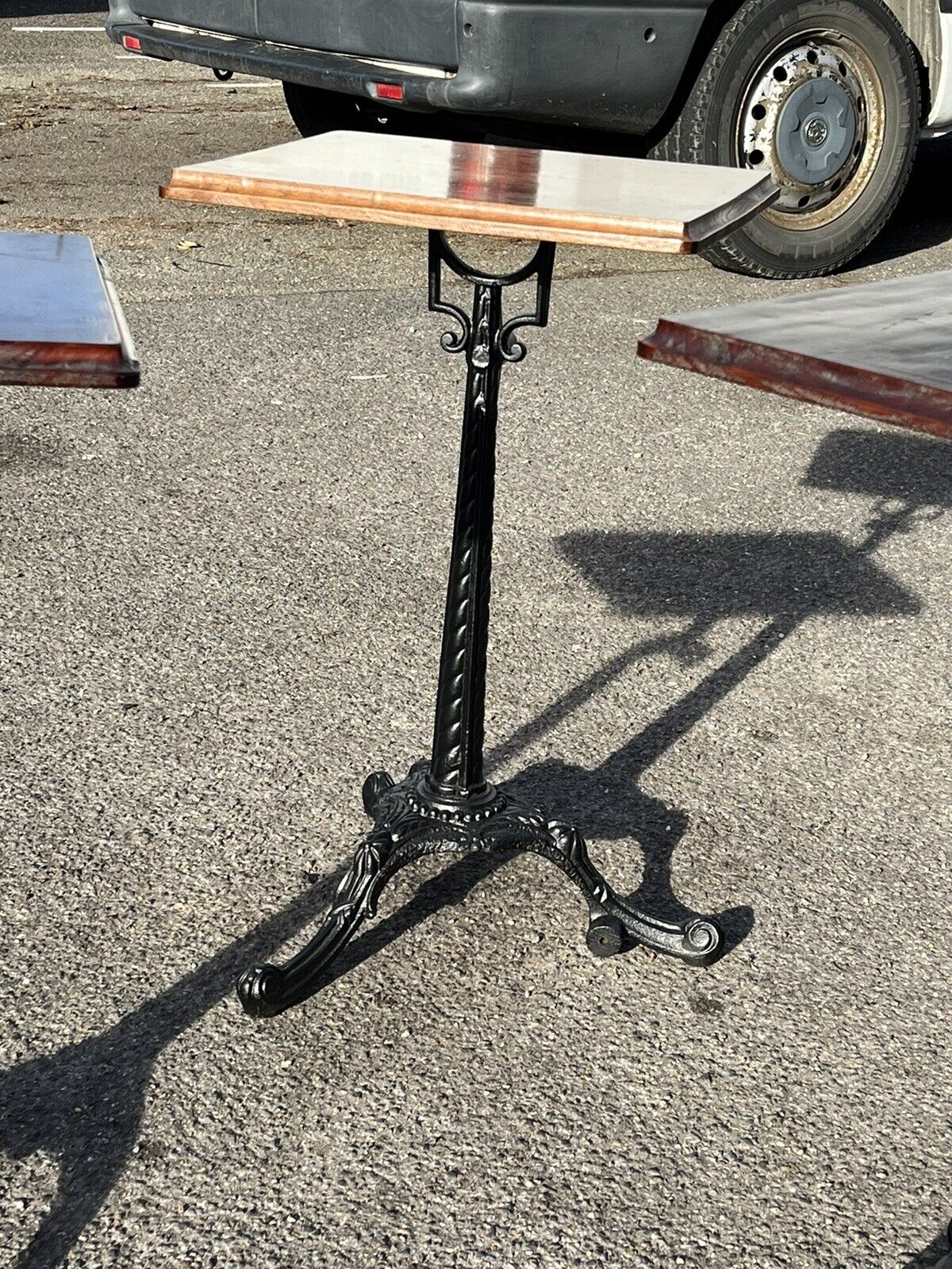 Industrial Edwardian Metal Cast Iron & Wood Machinists Tables