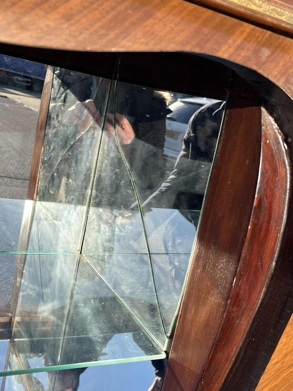 A Pair Of French Style Drinks Cabinets With Ormolu, Marble& Painted Decoration