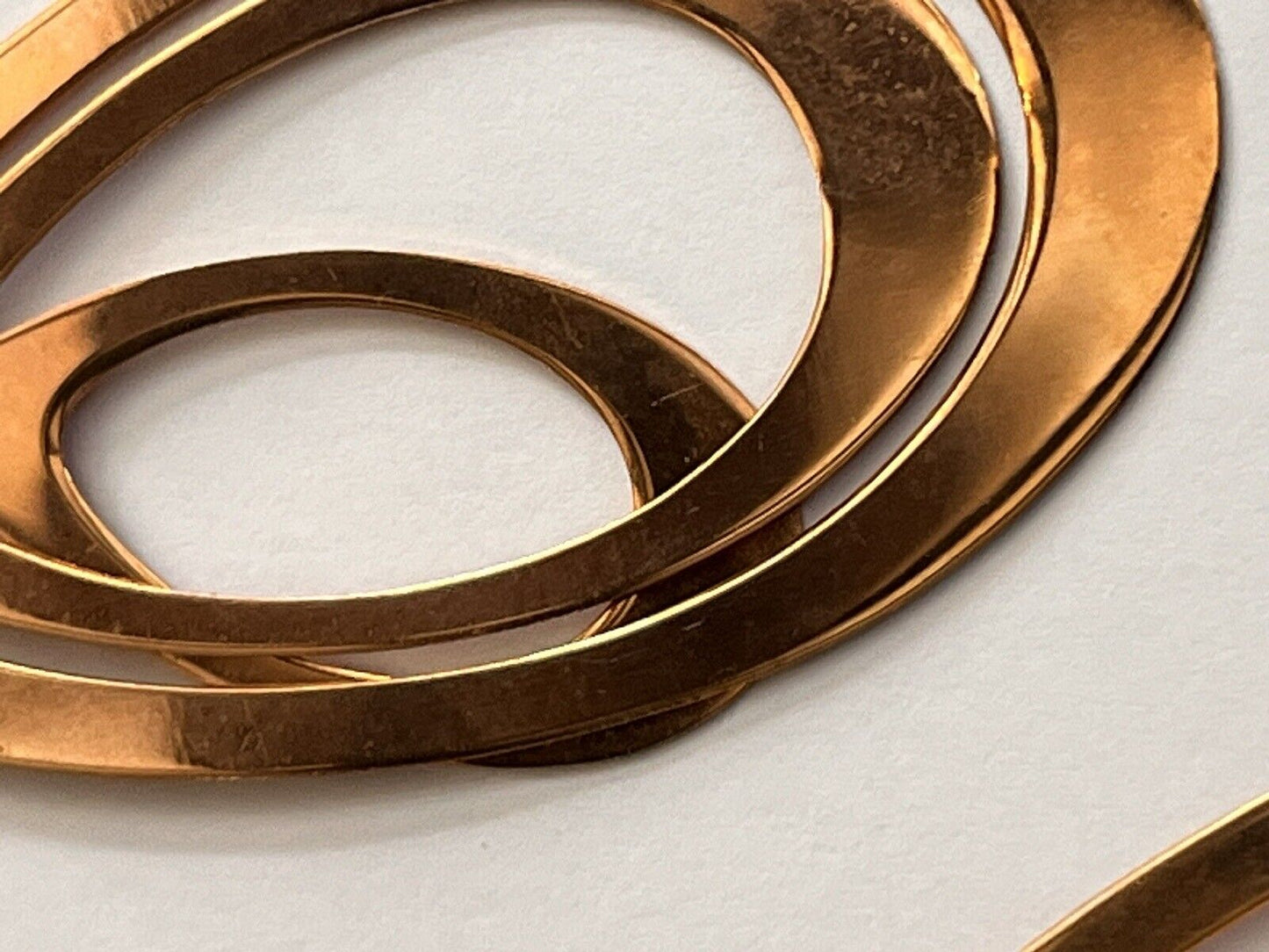 Vintage Bronze Milor Italy Drop Earrings