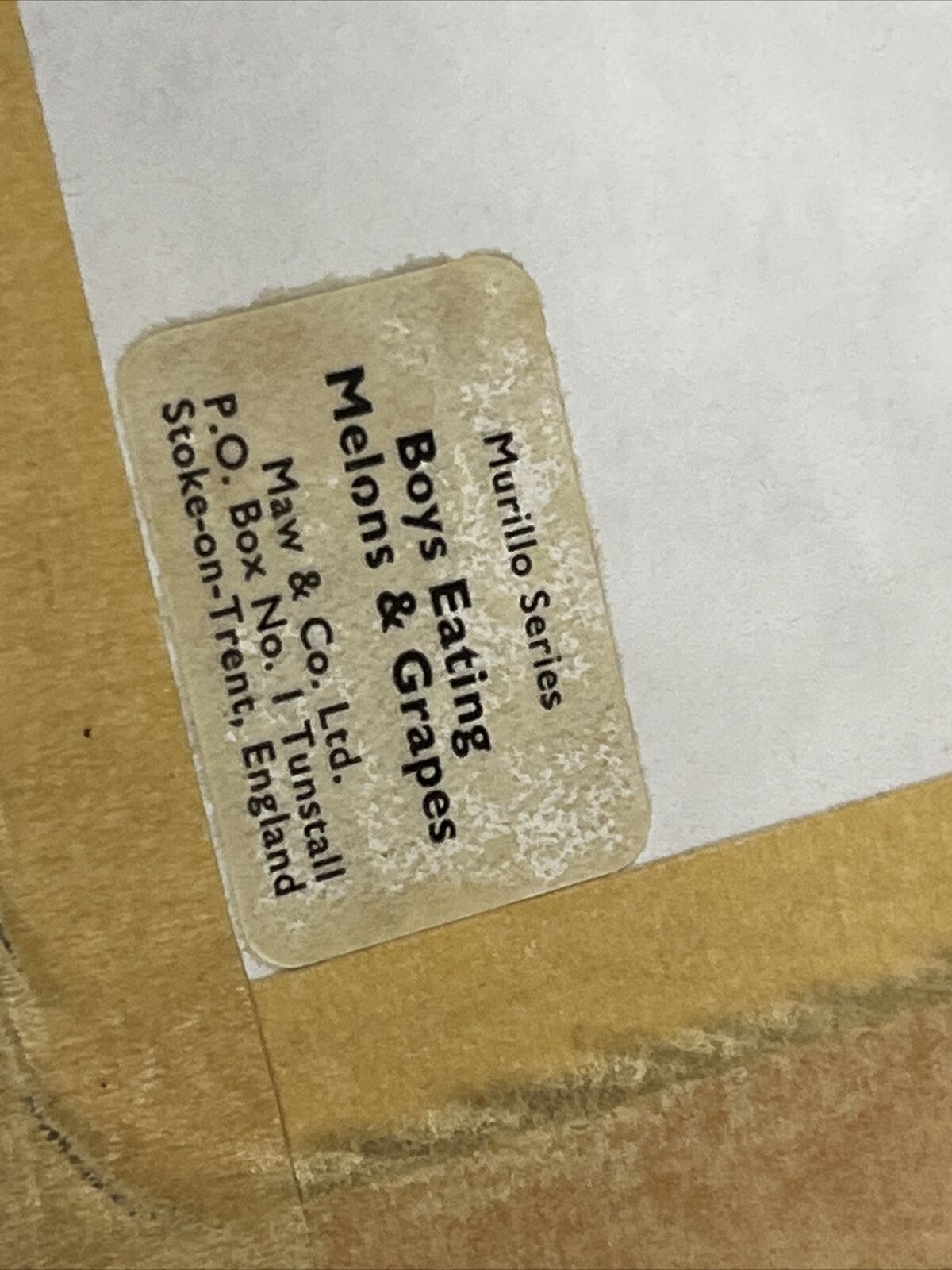 4 Framed Porcelain Plaques. We Ship Worldwide.