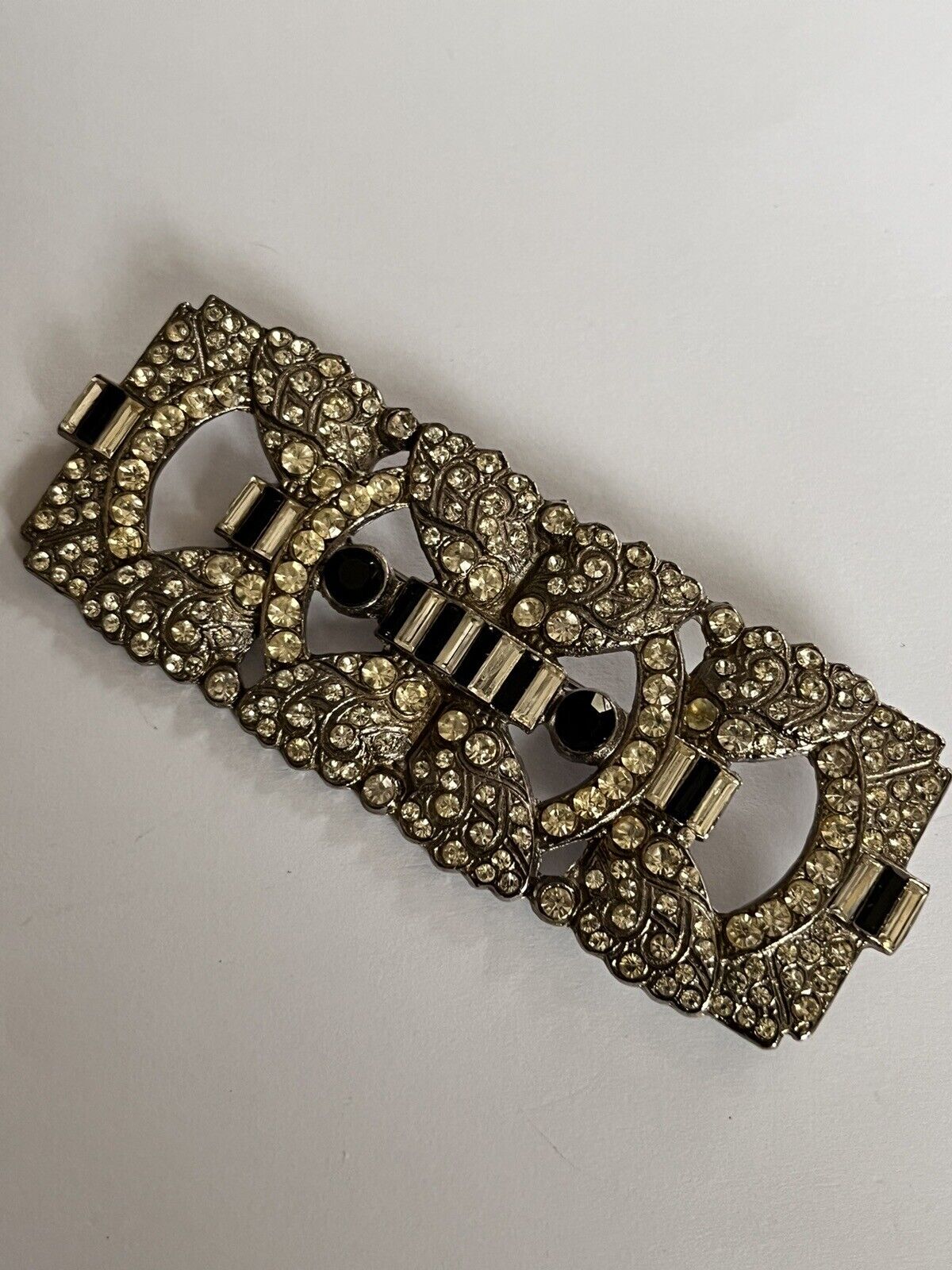 Vintage Old Butler And Wilson Deco Large Brooch