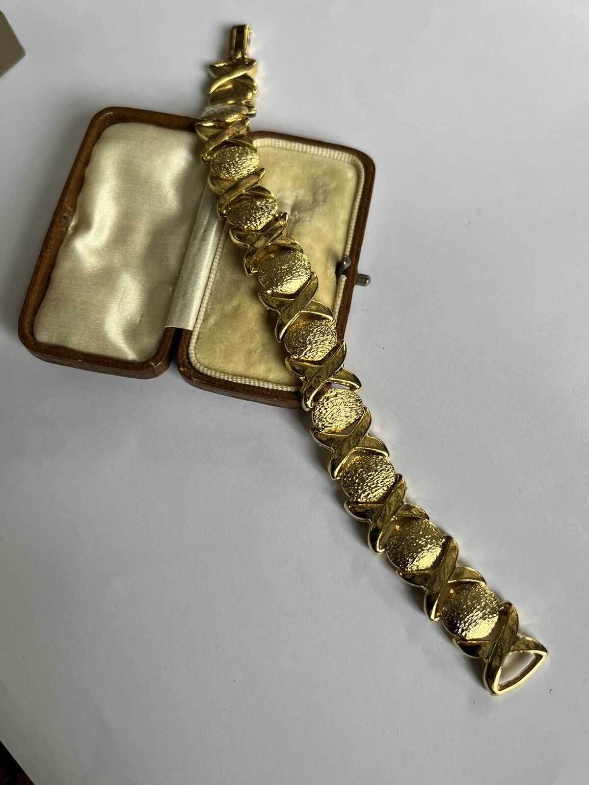 Vintage 1980s Gold Plated Link Bracelet