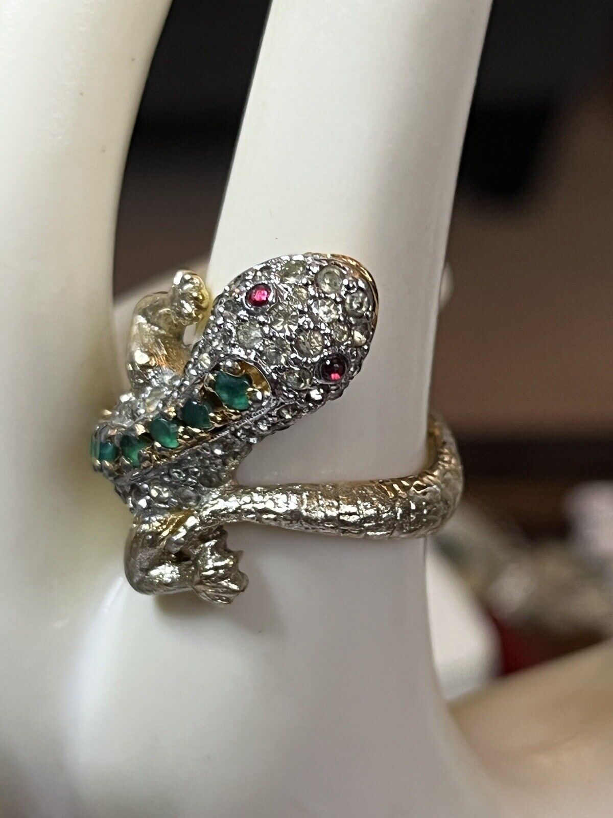 Vintage 50s/60s Panetta Rare Lizard Ring