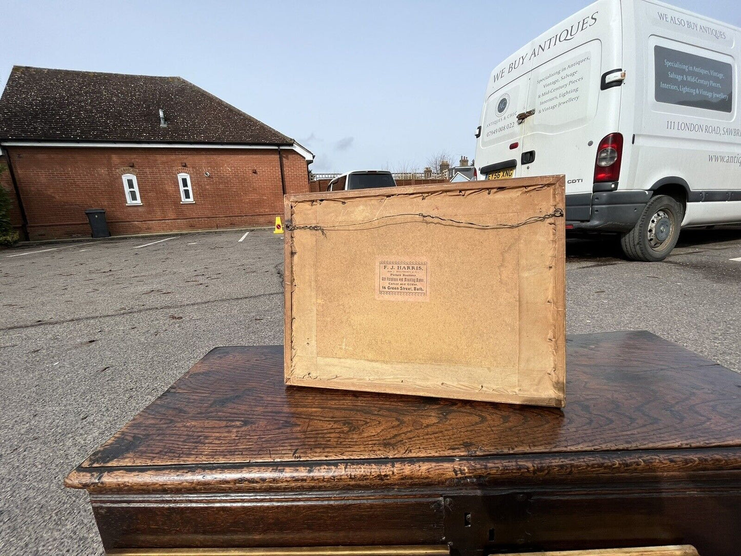 Framed Maritime Watercolour. Circa 1830 F.Rawlins. Somerset