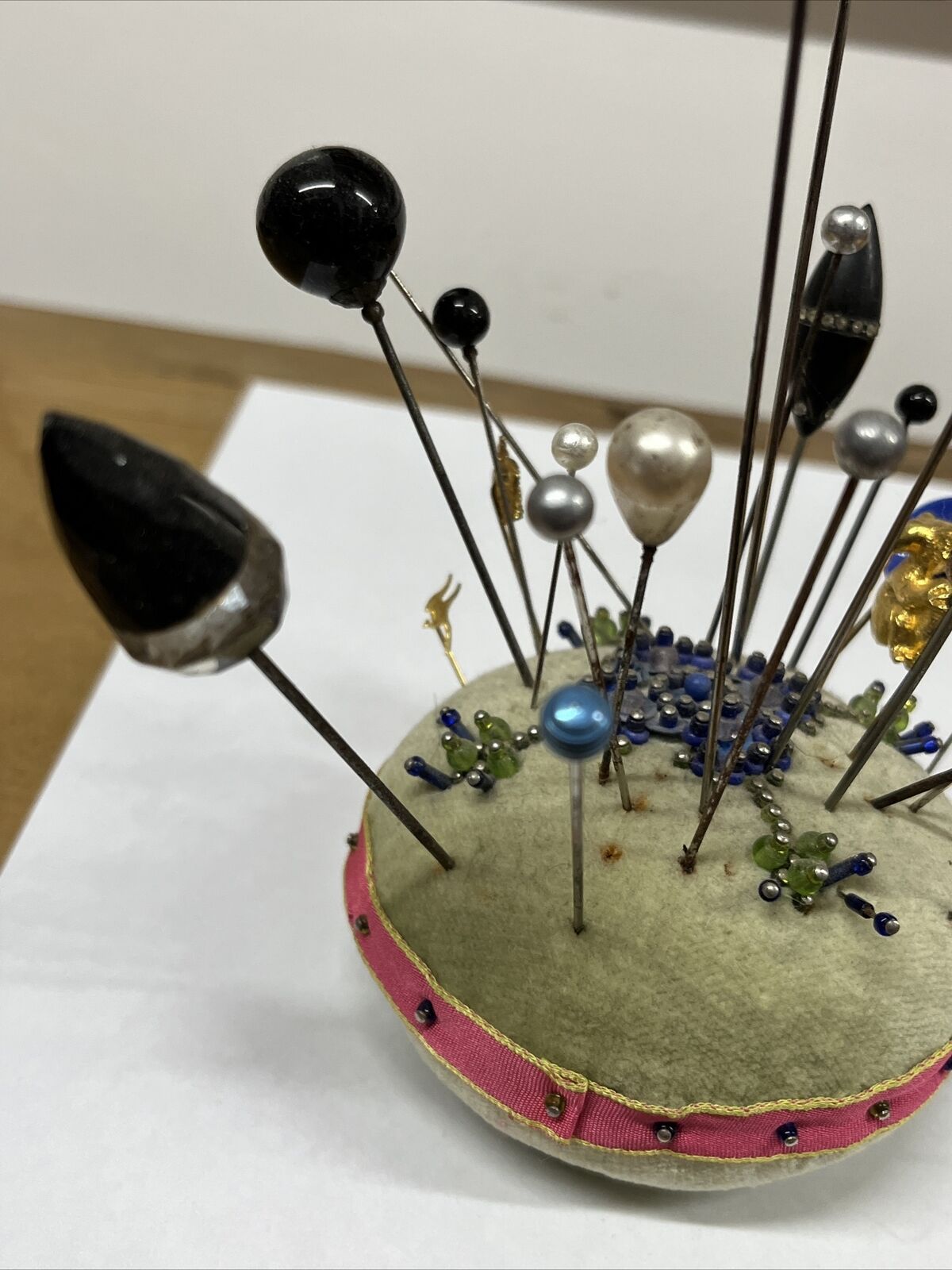 Hat Pin Collection On Cushion