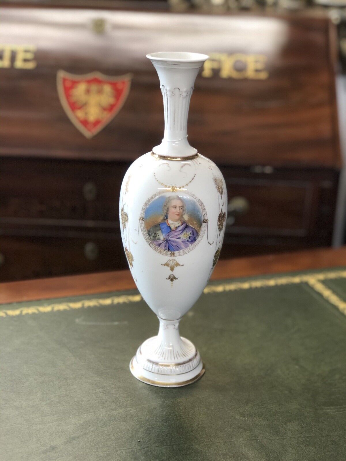 Victorian Decorated Porcelain Vase