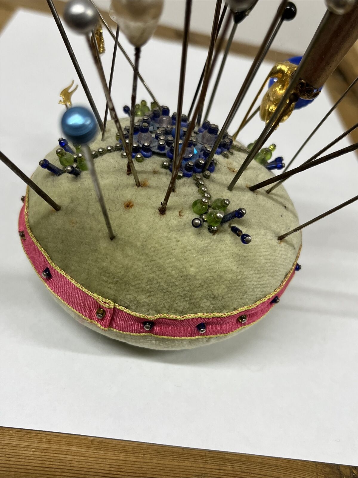 Hat Pin Collection On Cushion