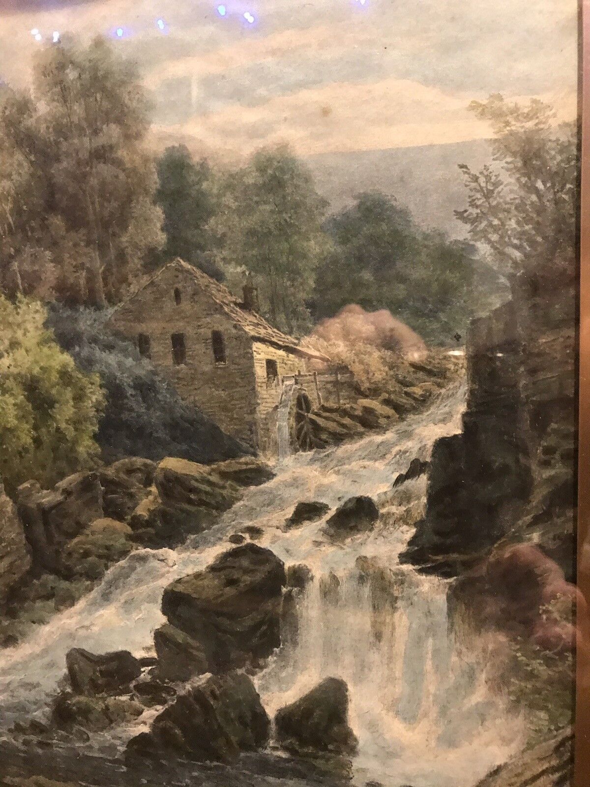 Edwardian Pair Of Gilt Framed Watercolours.