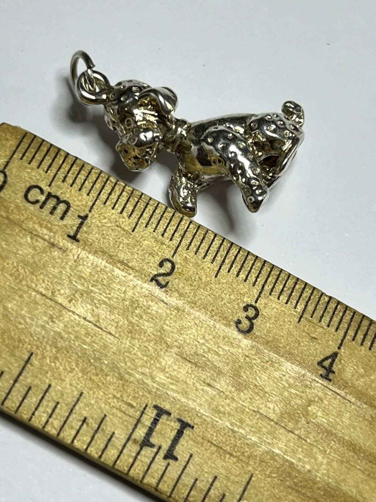 Vintage Silver 925 Detailed Dog Pendant 7.99g
