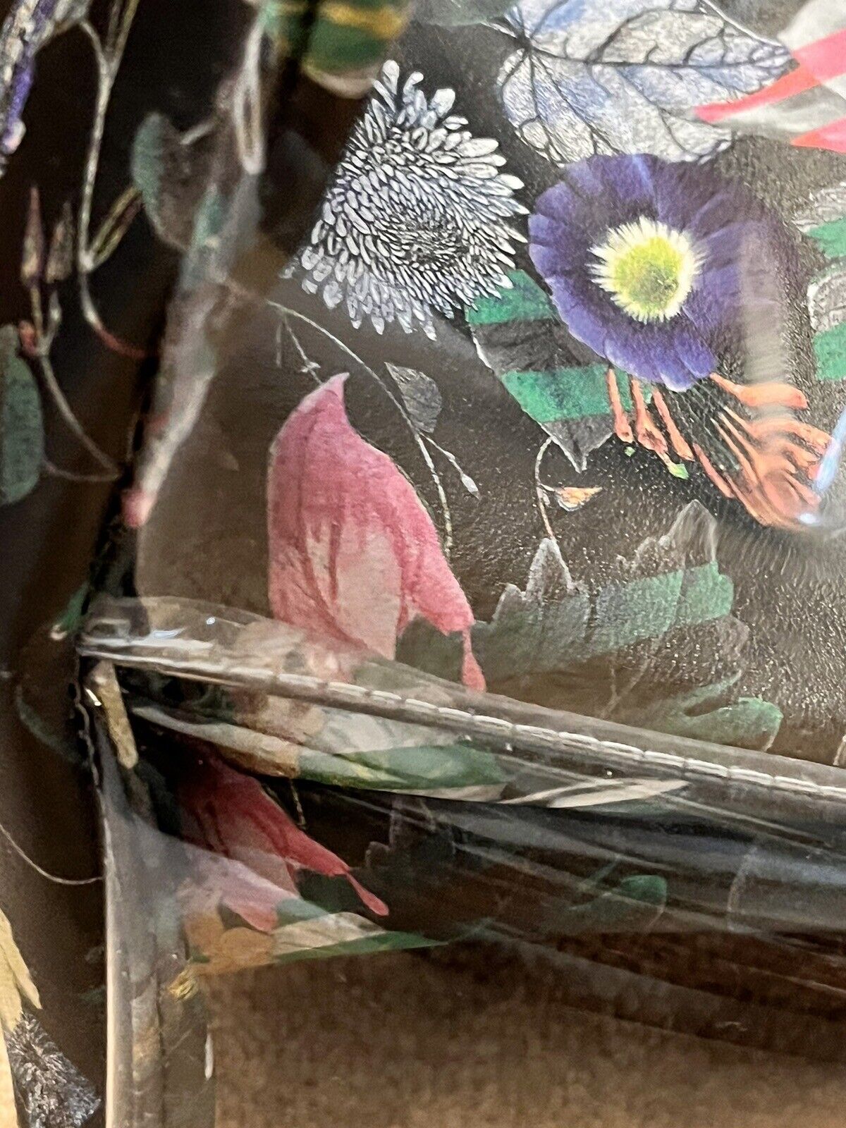 Christian Lacroix Transparent And Flower Patterned Tote Bag
