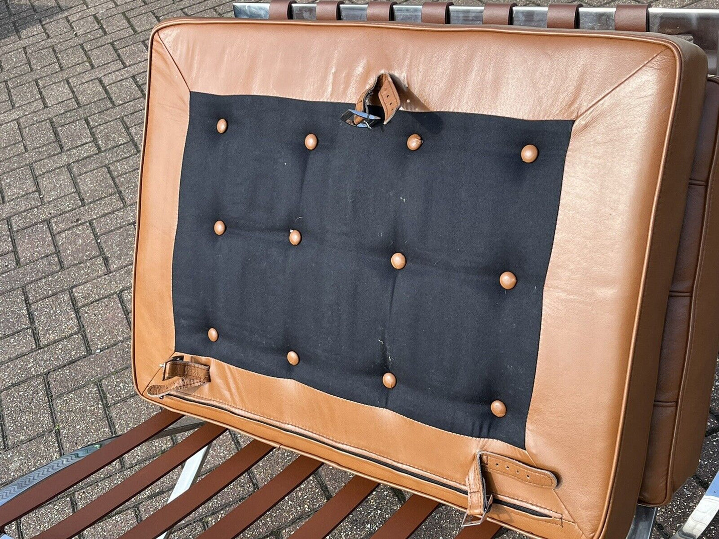 Barcelona Tan Leather Armchair
