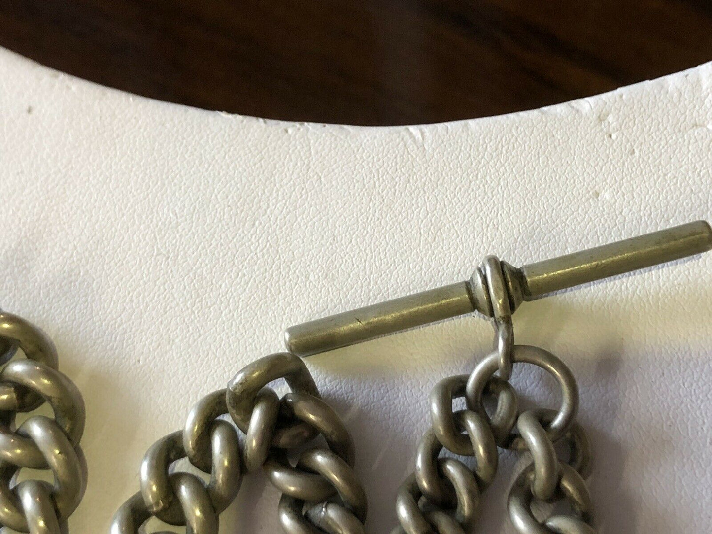 Silver Plate Pocket Watch Albert Chain