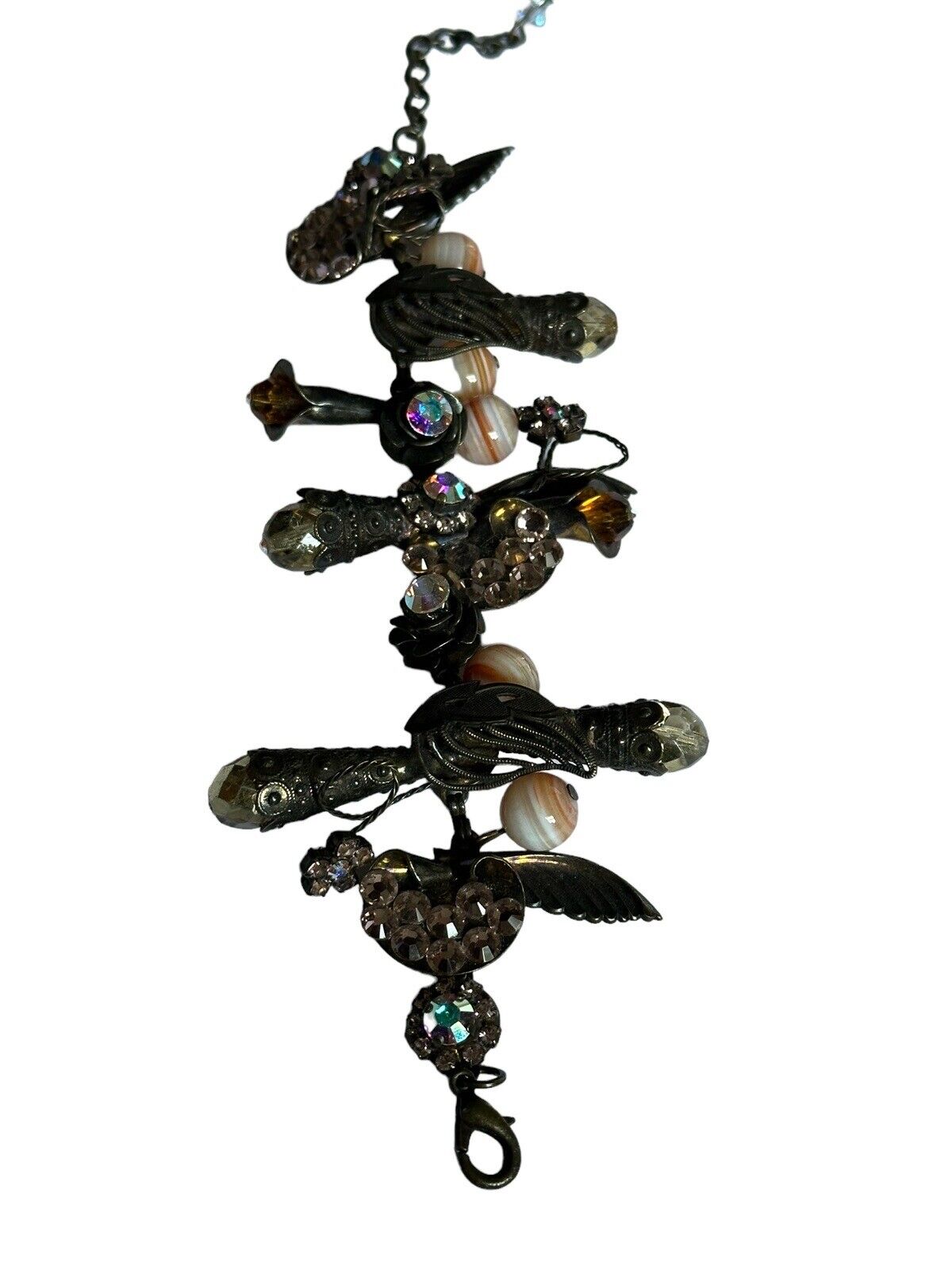 Vintage Designer Dimitriadis Crystal Beaded Detailed Bracelet