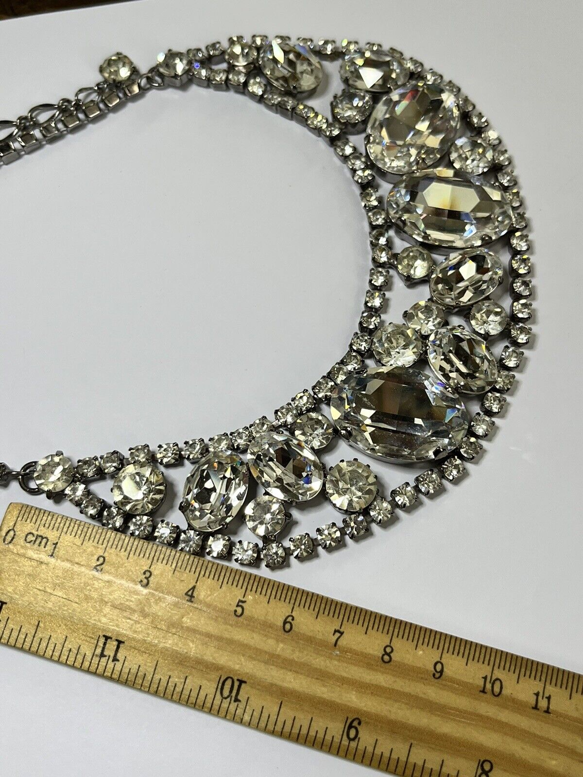 Vintage Large Diamanté Collar Bracelet