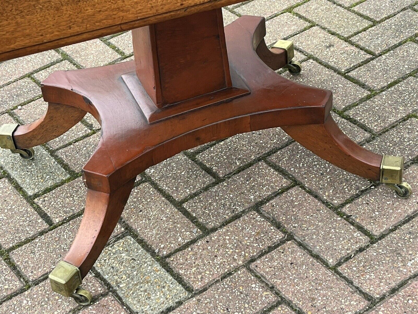 Victorian Mahogany Lamp/ Sofa Table. Drop Sides, With A Drawer.