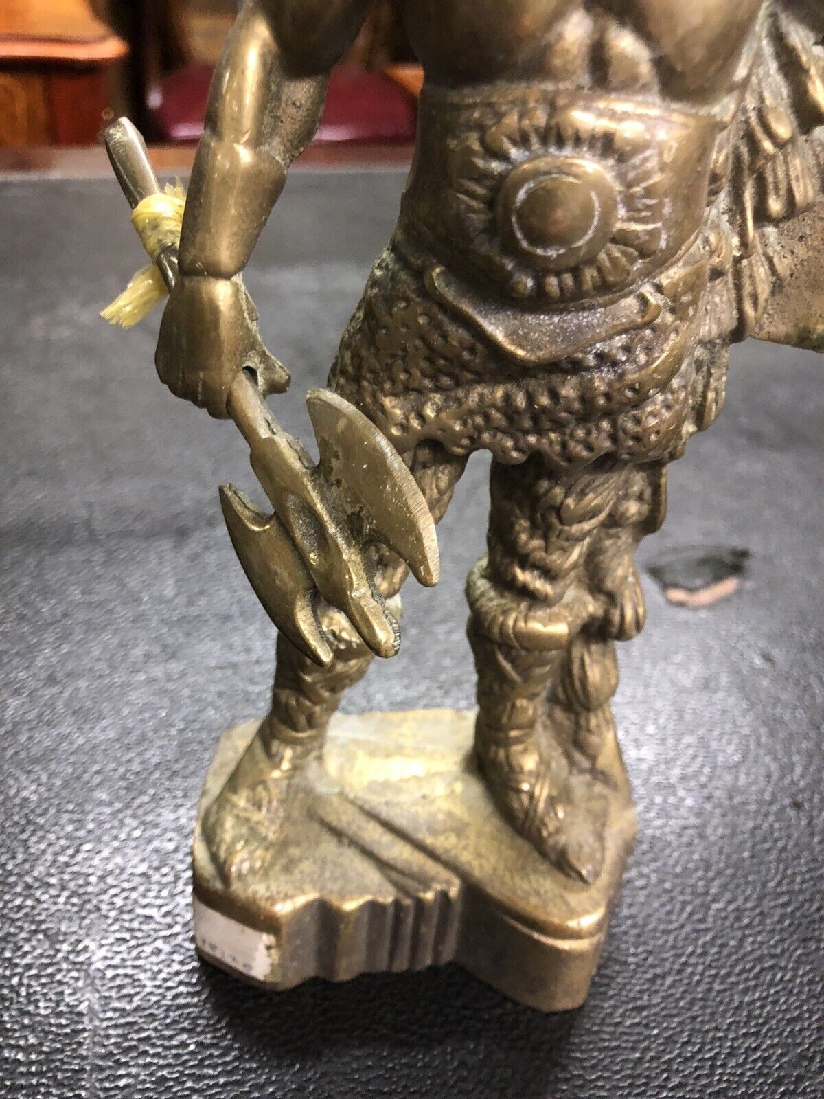 Viking Figure. Highly Detailed And Made Of Solid Brass.