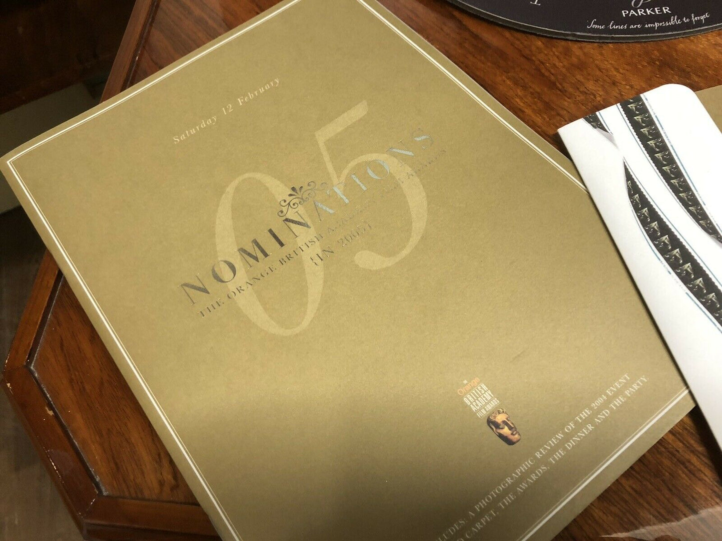 The Orange British Film Academy Awards 2005 Official programme, place mats etc