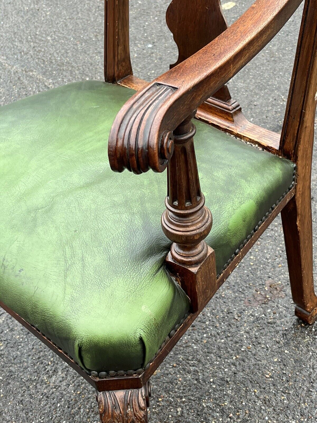 Antique Library Armchair.
