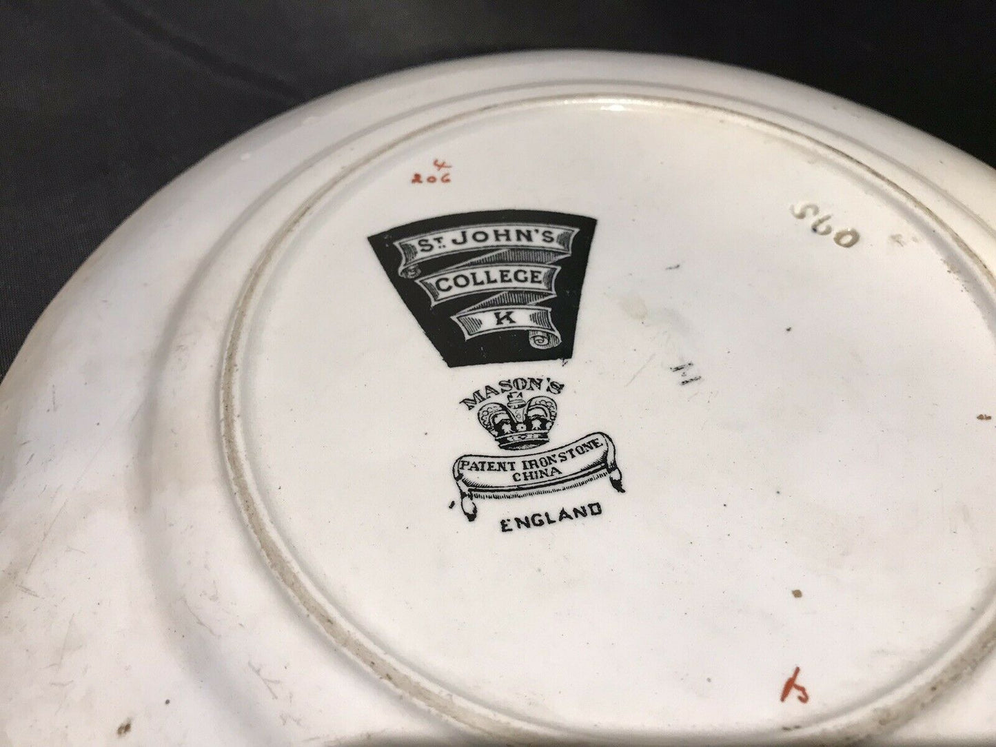 Masons Plate. St Johns College K.