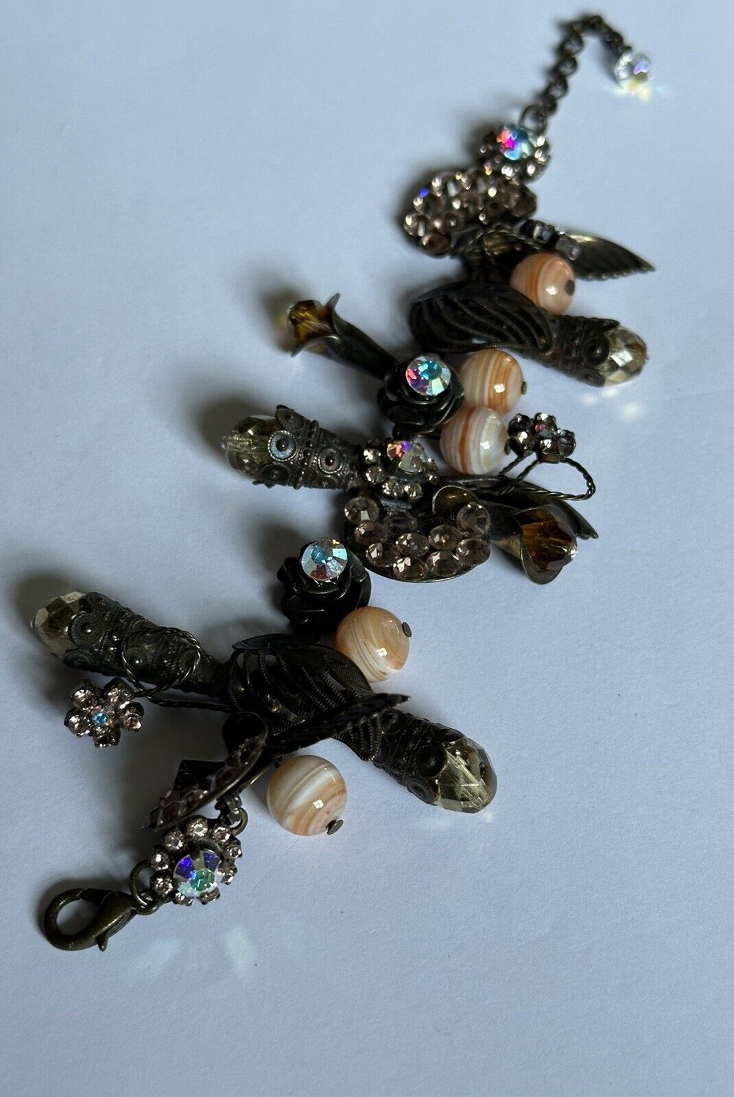 Vintage Designer Dimitriadis Crystal Beaded Detailed Bracelet