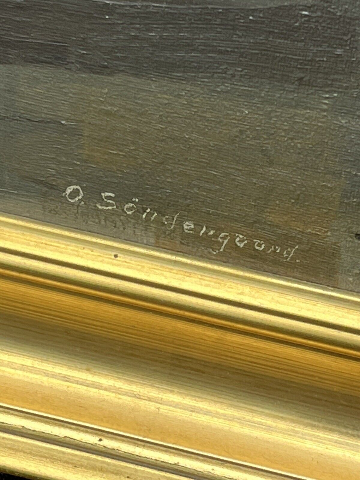 Dutch Oil On Canvas, Signed O Sondengoord In Gilt Frame.