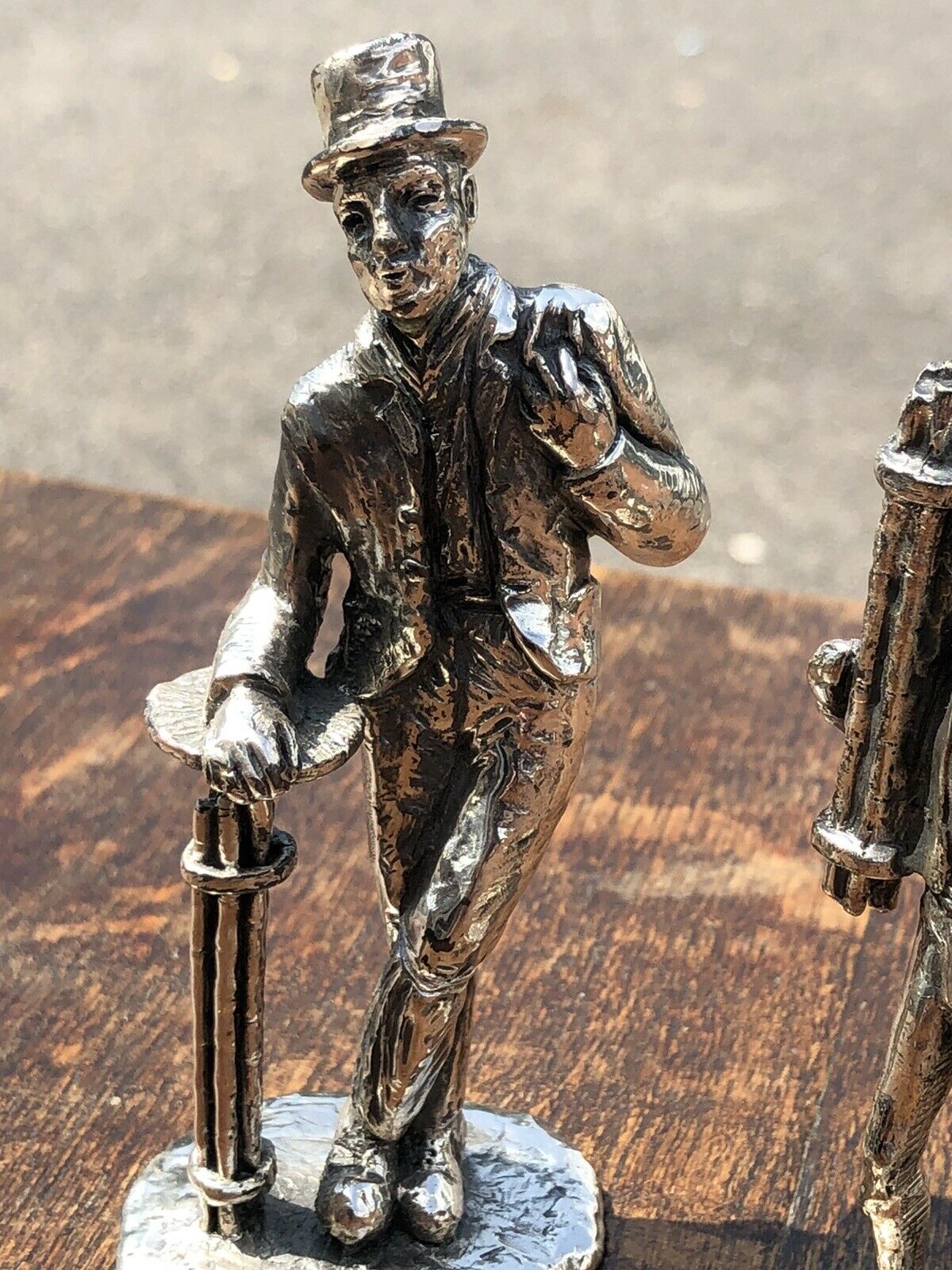 Silver Plate Figure. Chimney Sweeps. Highly Detailed Figures