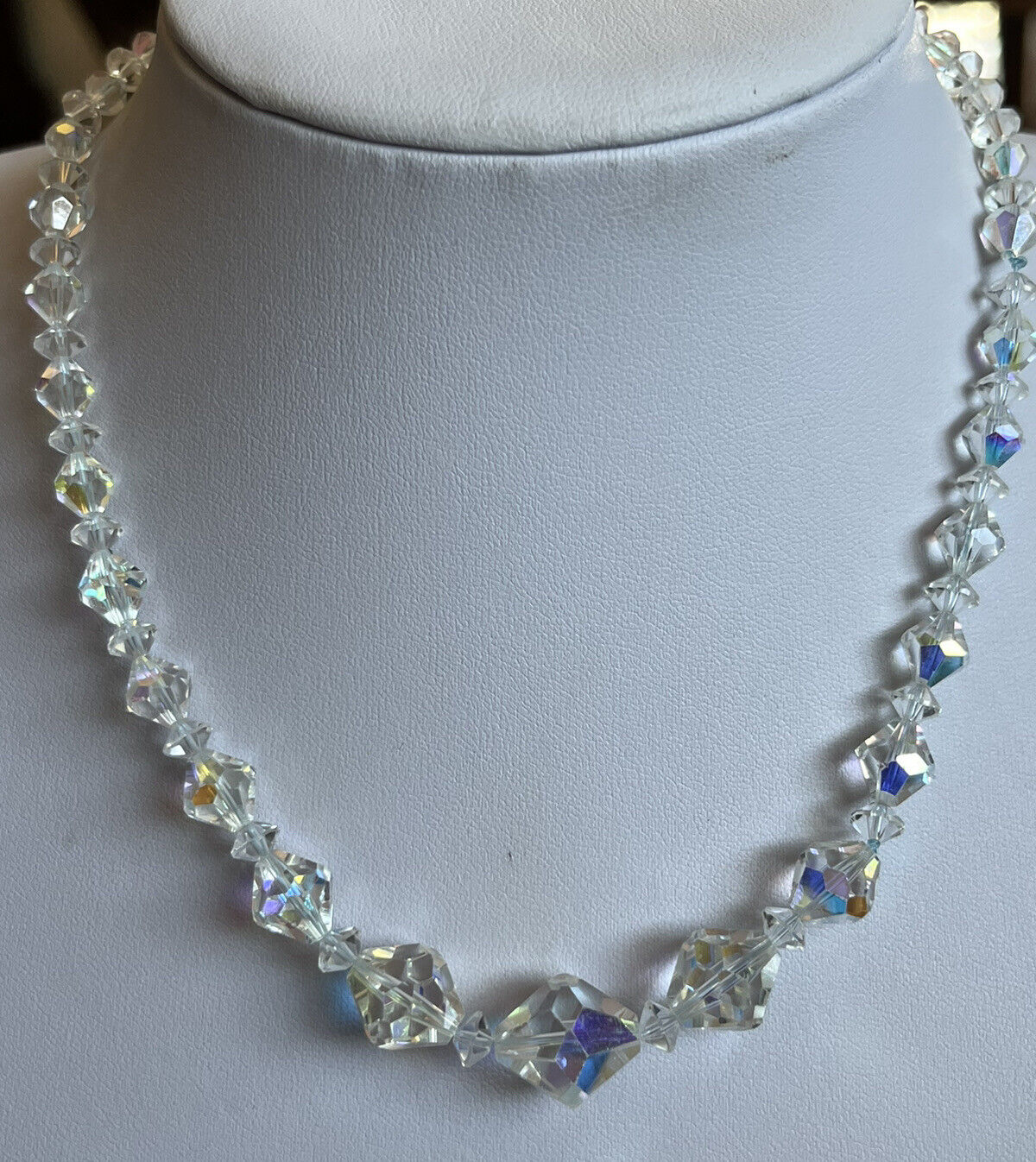 Vintage Aurora Borealis Single Strand Necklace