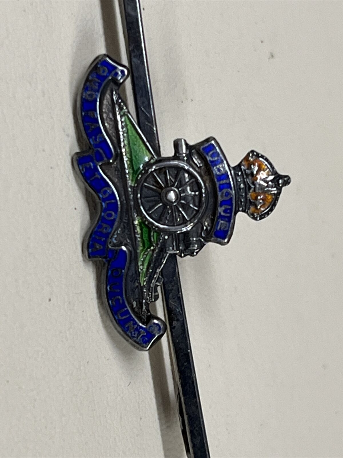 Silver & Enamel Royal Artillery Badge